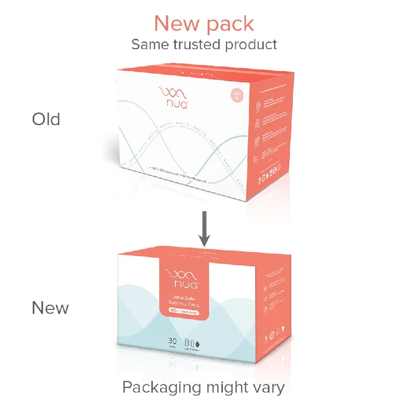 Nua Ultra-Safe Light-L Sanitary Pads, 30 Pads-3.webp